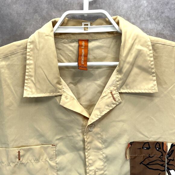 Vintage Y2K Platinum Fubu Fat Albert Junkyard Gang Button Shirt Adult Mens 2XL - Picture 3 of 12
